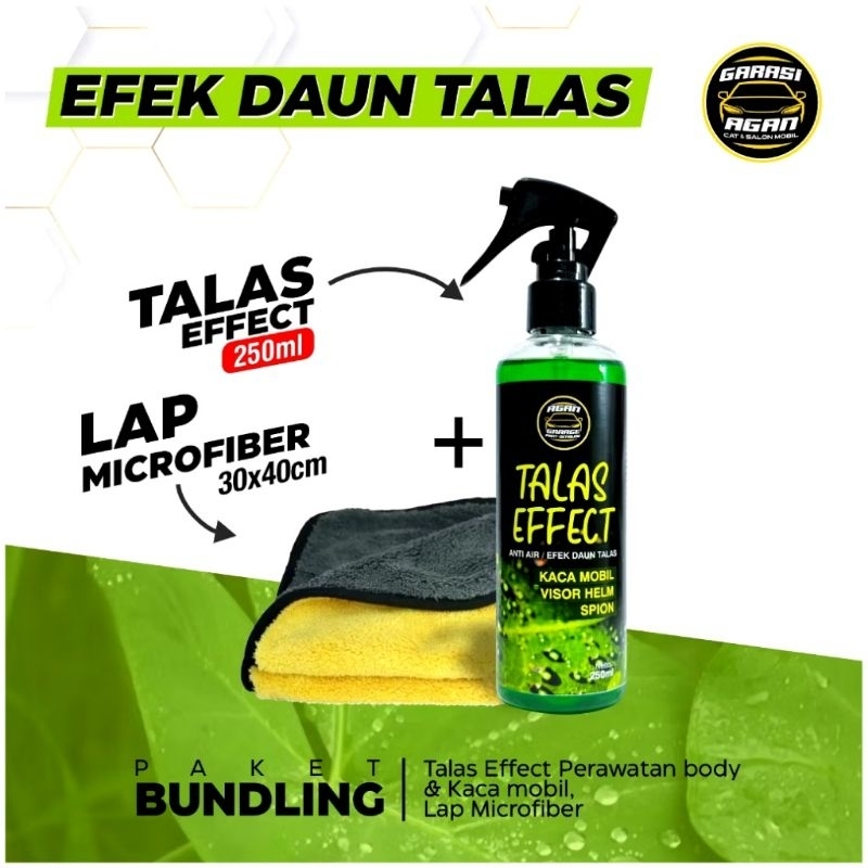 TALAS EFFECT Perawatan Kaca & Body Mobil Efek Daun Talas Kaca, Body Mobil & Visor Helm GARASI AGAN
