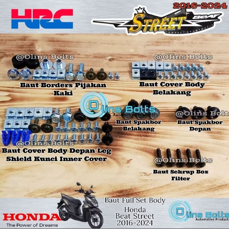 Baut Full Body Honda Beat Street 2019-2024 Baut Full Body Honda Beat Street 2019-2024