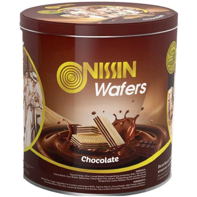 

Nissin wafer cokelat kaleng.