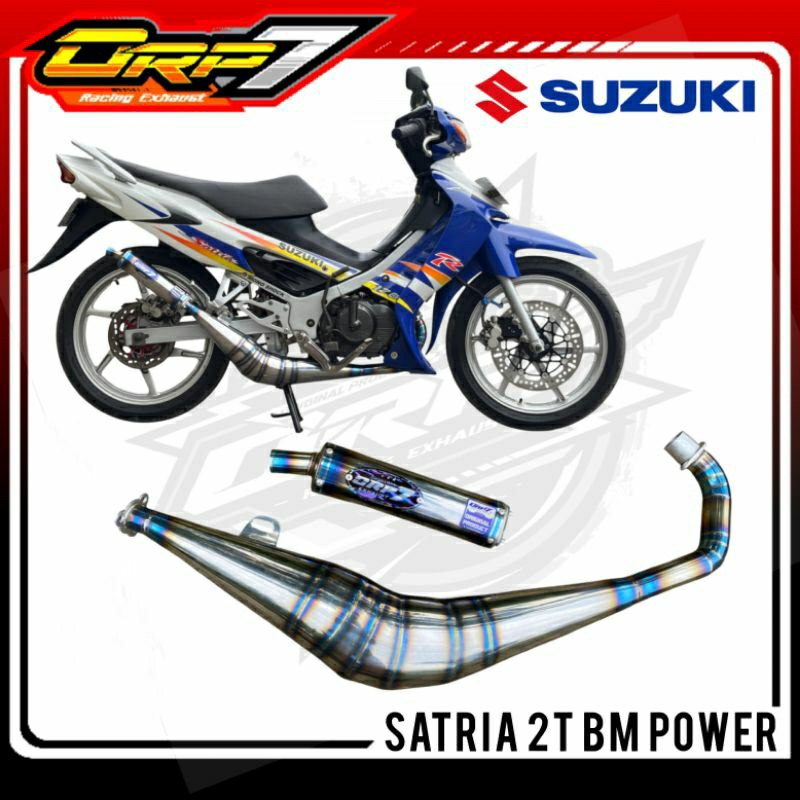 Knalpot Satria 2tak BM POWER ORP7 RACING EXHAUST