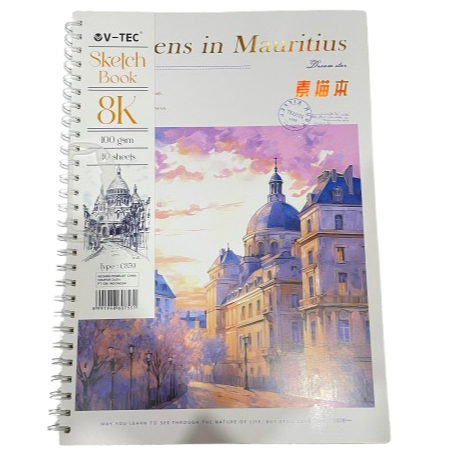 

TBMO V-TEC SKETCH BOOK 8K C859 40SHEETS/100GR GMP