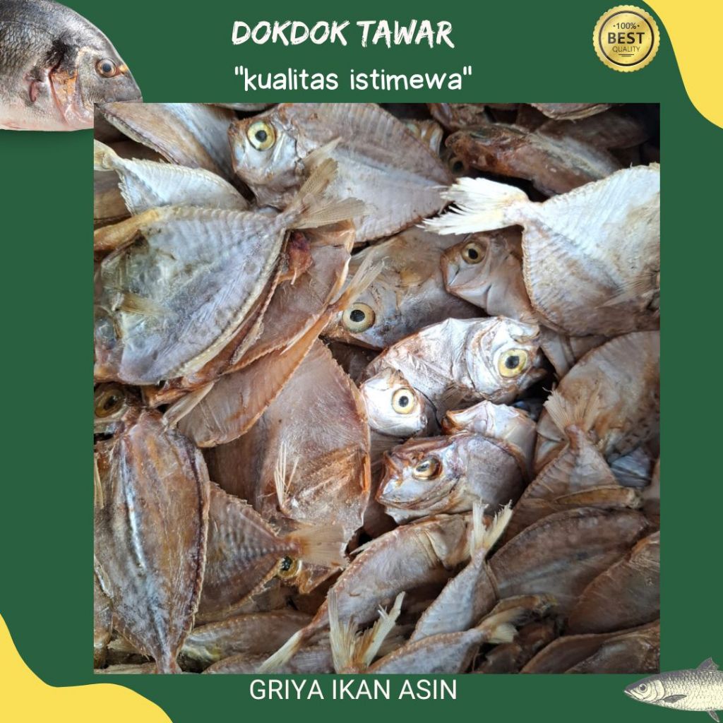 ikan dokdok tawar besar sedang/petek tawar kering termurah