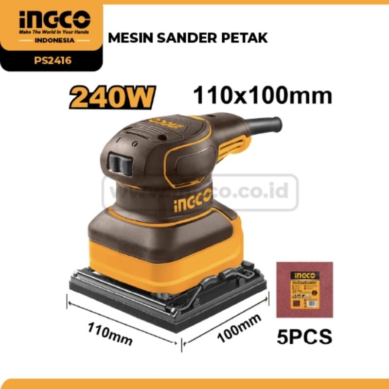 MESIN AMPLAS SANDER PETAK INGCO