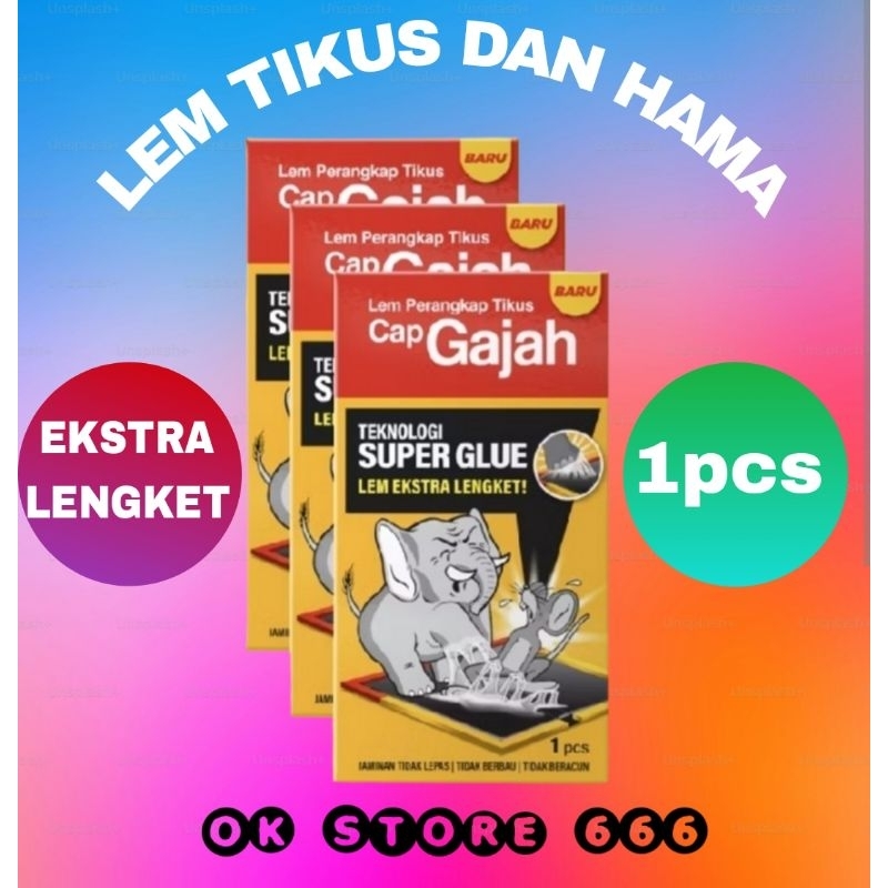 Cap Gajah Lem Perangkap Tikus dan Hama
