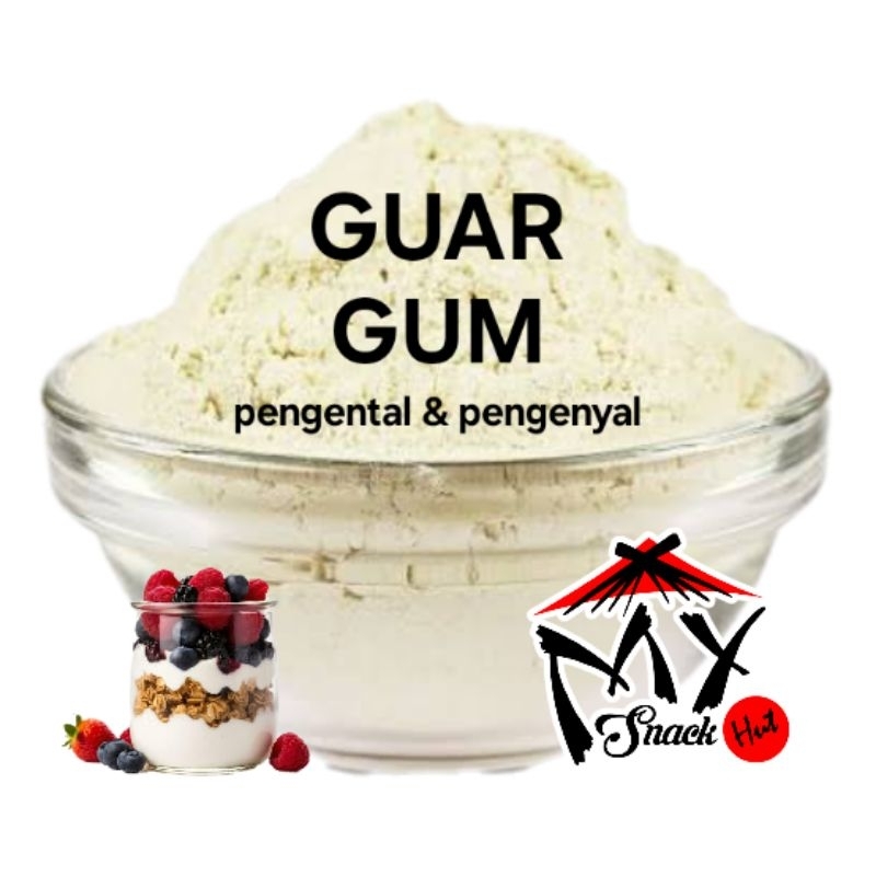 

GUAR GUM FOOD GRADE 50GR PENGENTAL MAKANAN PELEMBUT MI MIE SERAT PANGAN VEGAN DRESSING KEFIR HALAL