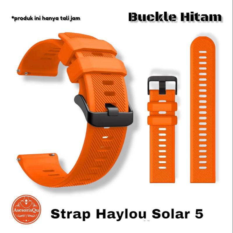Strap Haylou Solar 5 Strap Smartwatch Silikon Tali Strap for Haylou Solar 5 Strap Band Smartwatch Ta