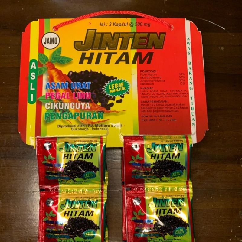 JINTEN HITAM KAPSUL ASAM URAT ORIGINAL