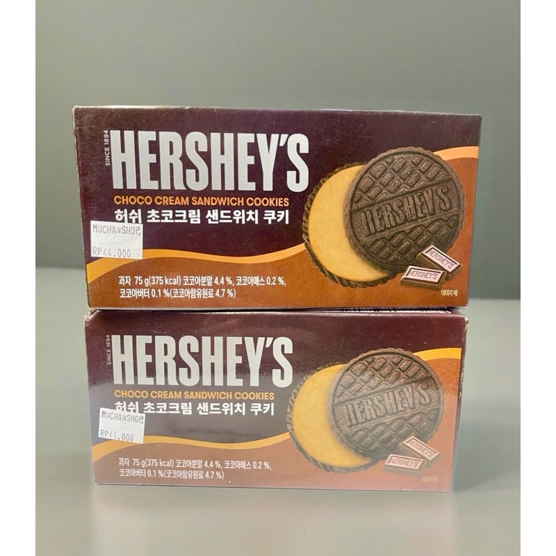 

hershey’s choco cream sandwich cookies product of korea