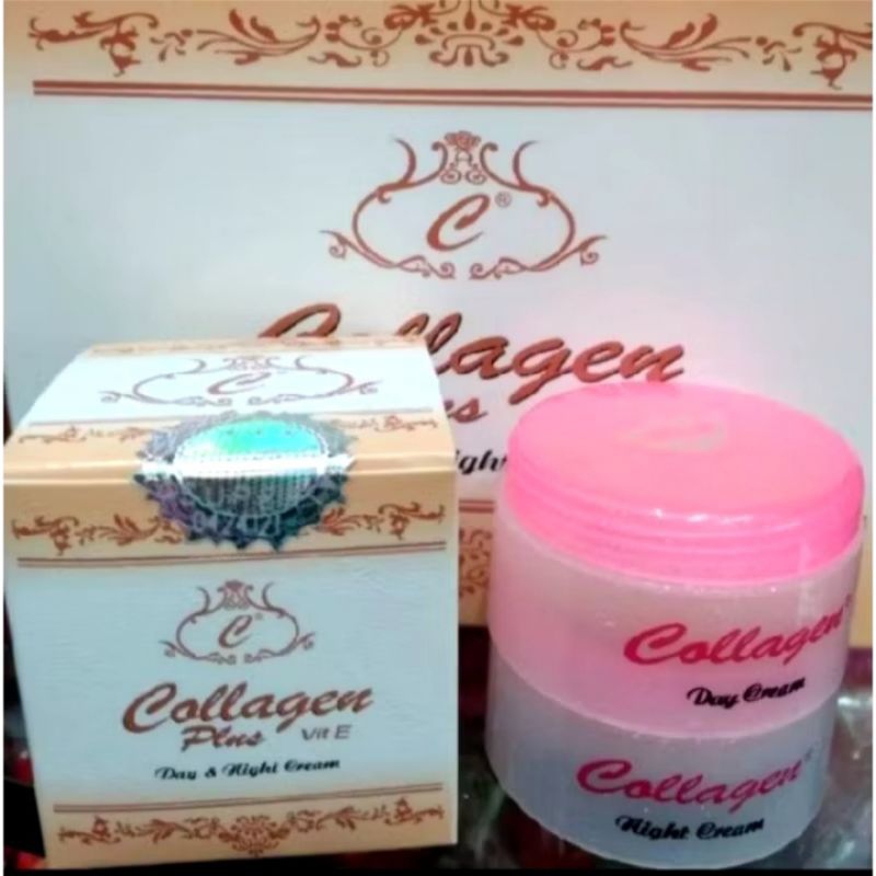Collagen Cream Plus Original 1Paket Siang & Malam