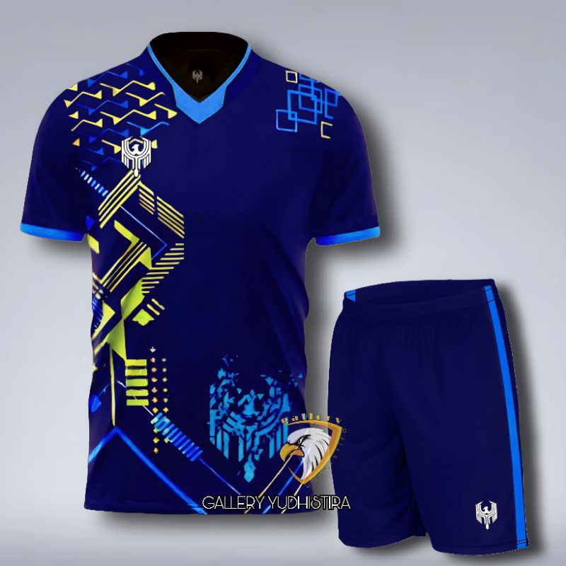 Setelan Jersey Bola Dewasa Baju Bola Futsal Voli Pria Wanita Set Baju Celana