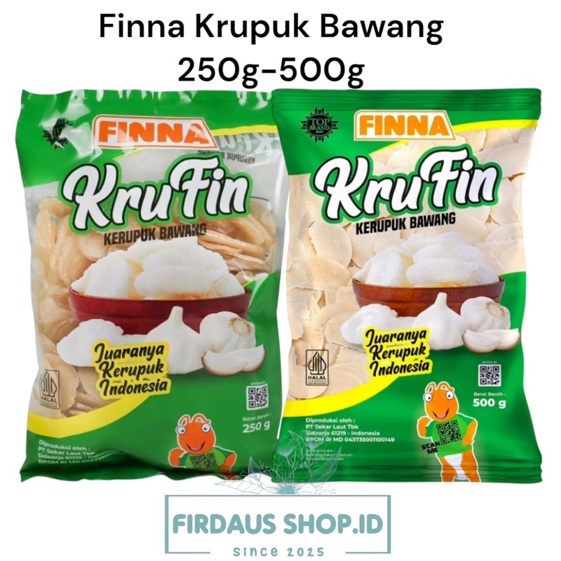 

Finna Krufin Kerupuk Bawang 250g-500g