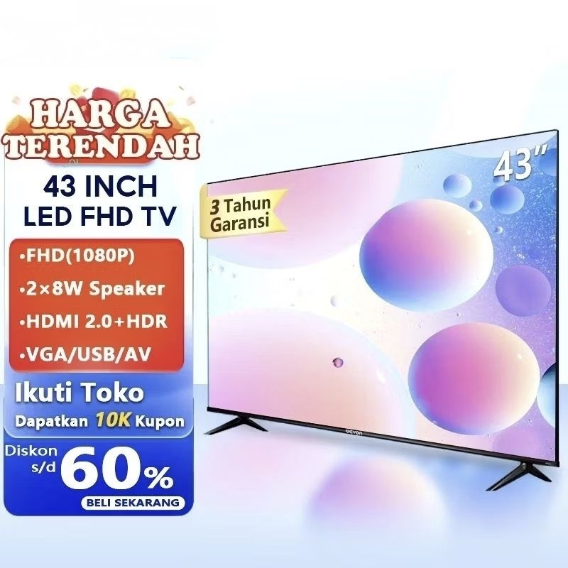 MEGA PROMO - TV LED DIGITAL 43 INCH GARANSI RESMI