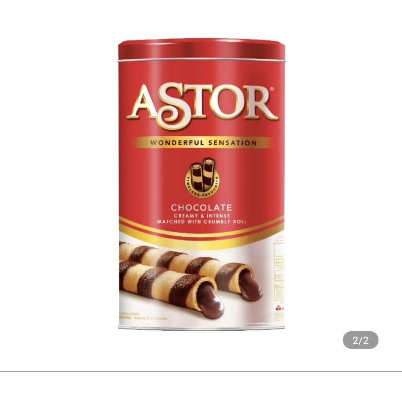 

ASTOR Wafer Stik Cokelat Kaleng 330gr