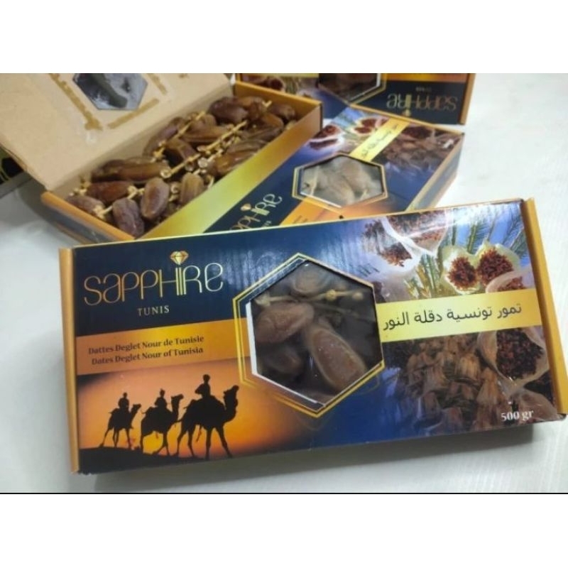 

Kurma Tunis Tangkai Sapphire 500g Premium