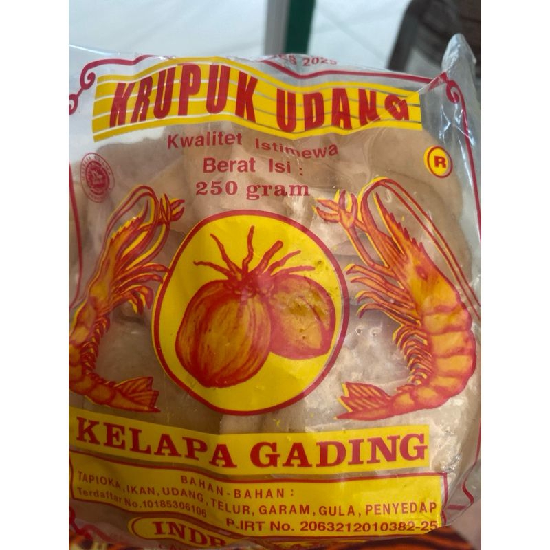 KERUPUK UDANG KELAPA GADING INDRAMAYU 250 GRAM Goreng Food