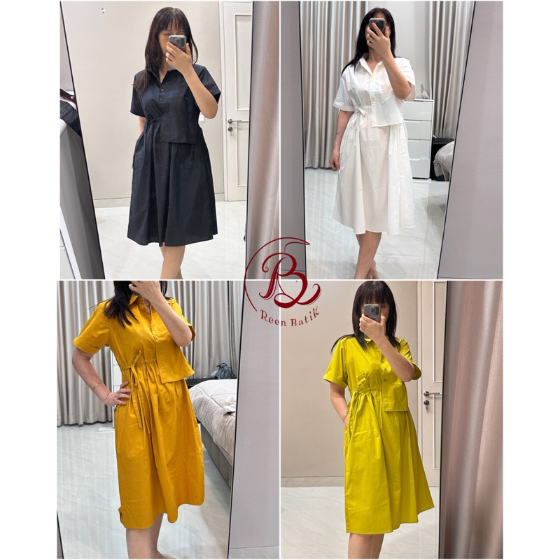 Dress Wanita Lengan pendek Katun Poplin / Dress Polos / Dress Polos Jumbo, Bella Dress#