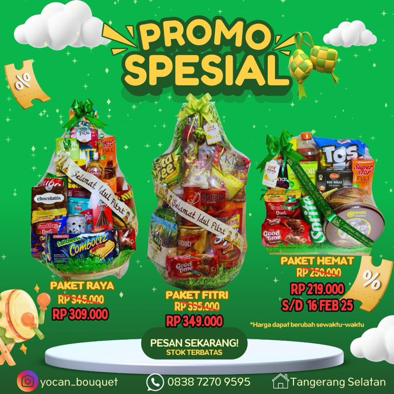 

Parcel Custom / Parcel murah bukan parcel buah