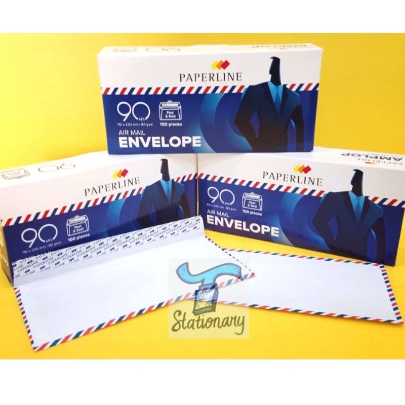 

Amplop Paperline Airmail 90 (Kabinet).