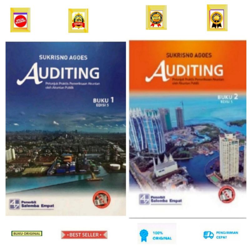 (Original & Baru).  Auditing  Buku 1 & 2 Edisi 5 - Sukrisno Agoes