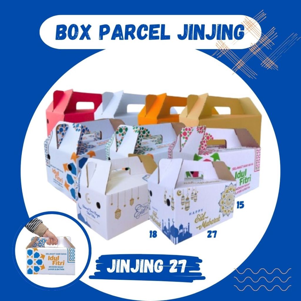 

Box Parcel 27x18x15 (Jinjing) Gable Box hampers Bingkisan lebaran Kardus Packing/Parcell/Lebaran/idul Fitri/Paket/sembako/hampers/eid mubarak