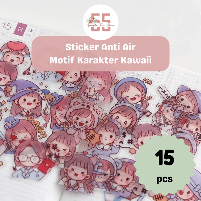 

Sticker Anti Air Sticker Bening Lucu Sticker PET Sticker Karakter Dekorasi Jurnal