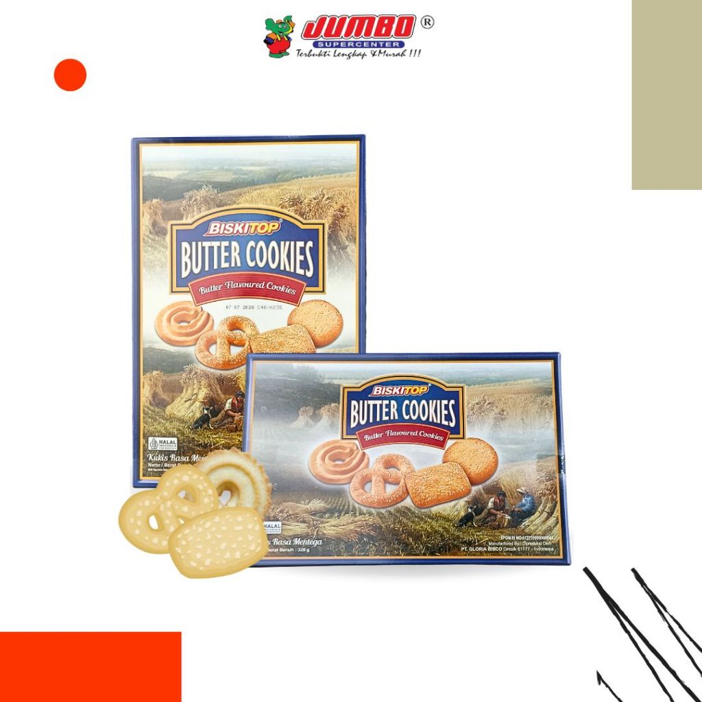 

Biskitop Butter Cookies Box 320g - Hampers / Snack