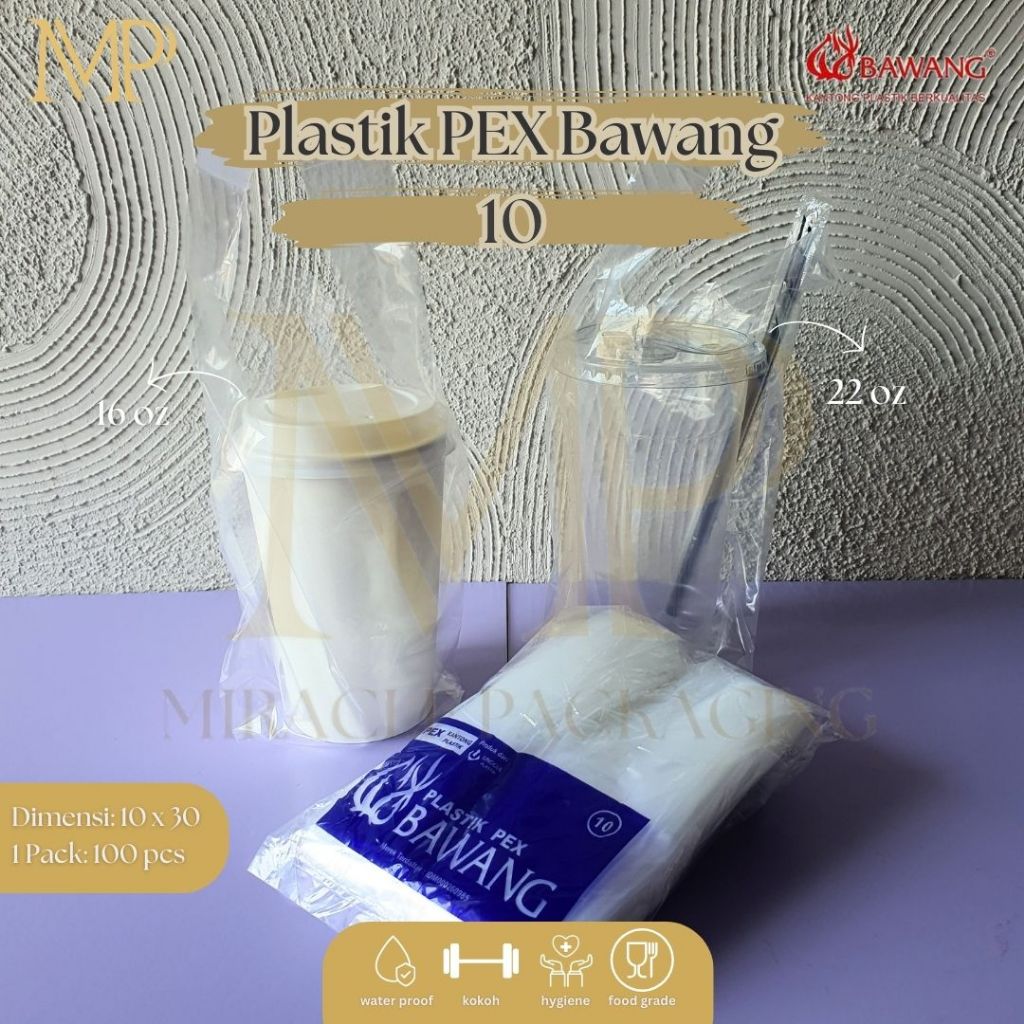 Kantong Plastik Kresek PE PEX Bawang Bening 10 / Kresek Bening PE Transparan / PEX Bawang