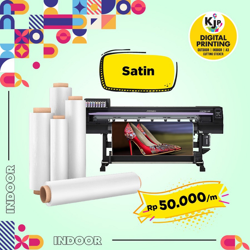 KJP CETAK KAIN  / BENDERA BAHAN SATIN