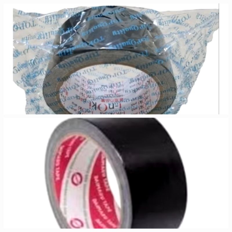 GROSIR Lakban kain hitam / warna cloth tape 48mm