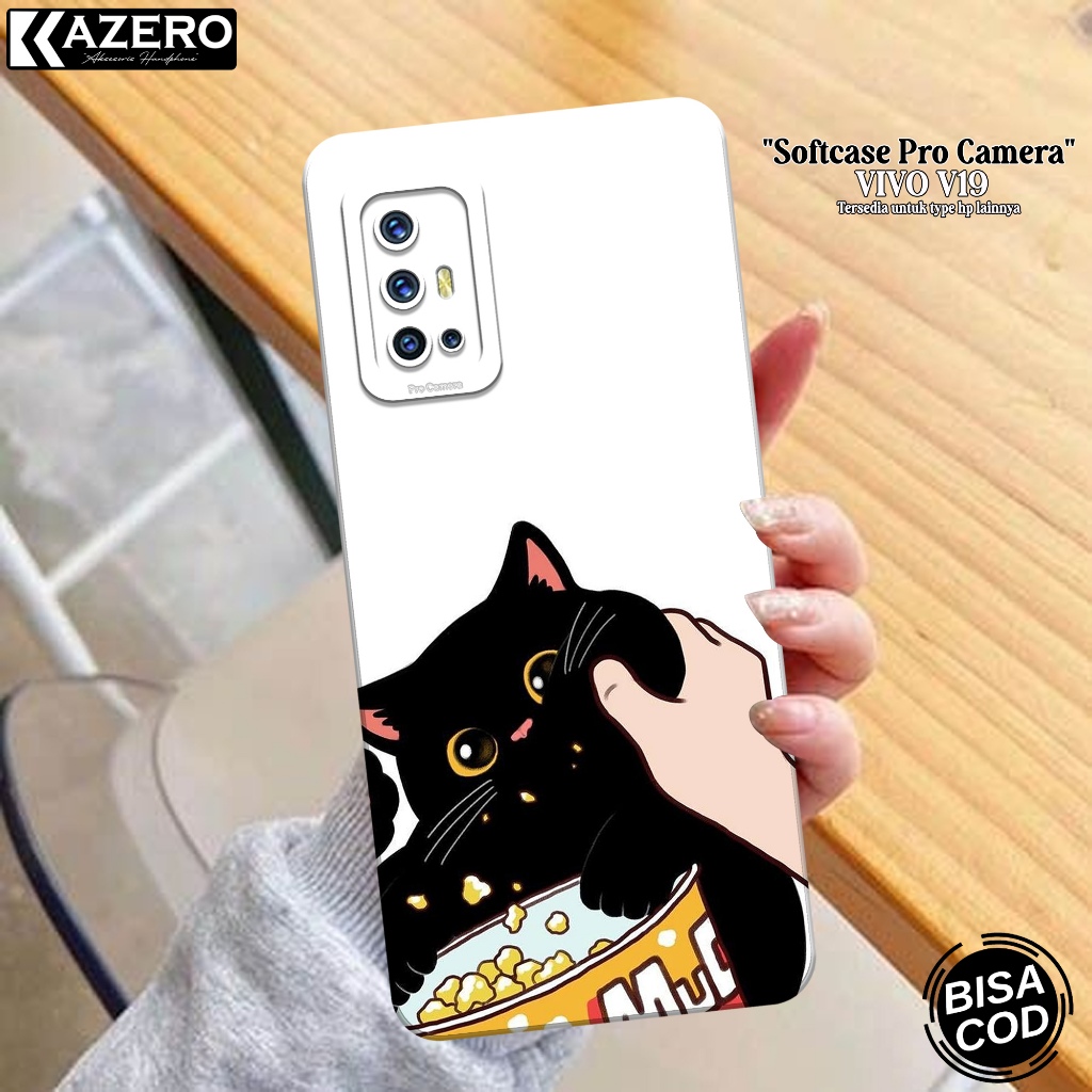 Case VIVO V19 Terbaru - Fahion Case Kucing - Softcase VIVO V19 - Pro Camera - Casing VIVO V19 - Kesi