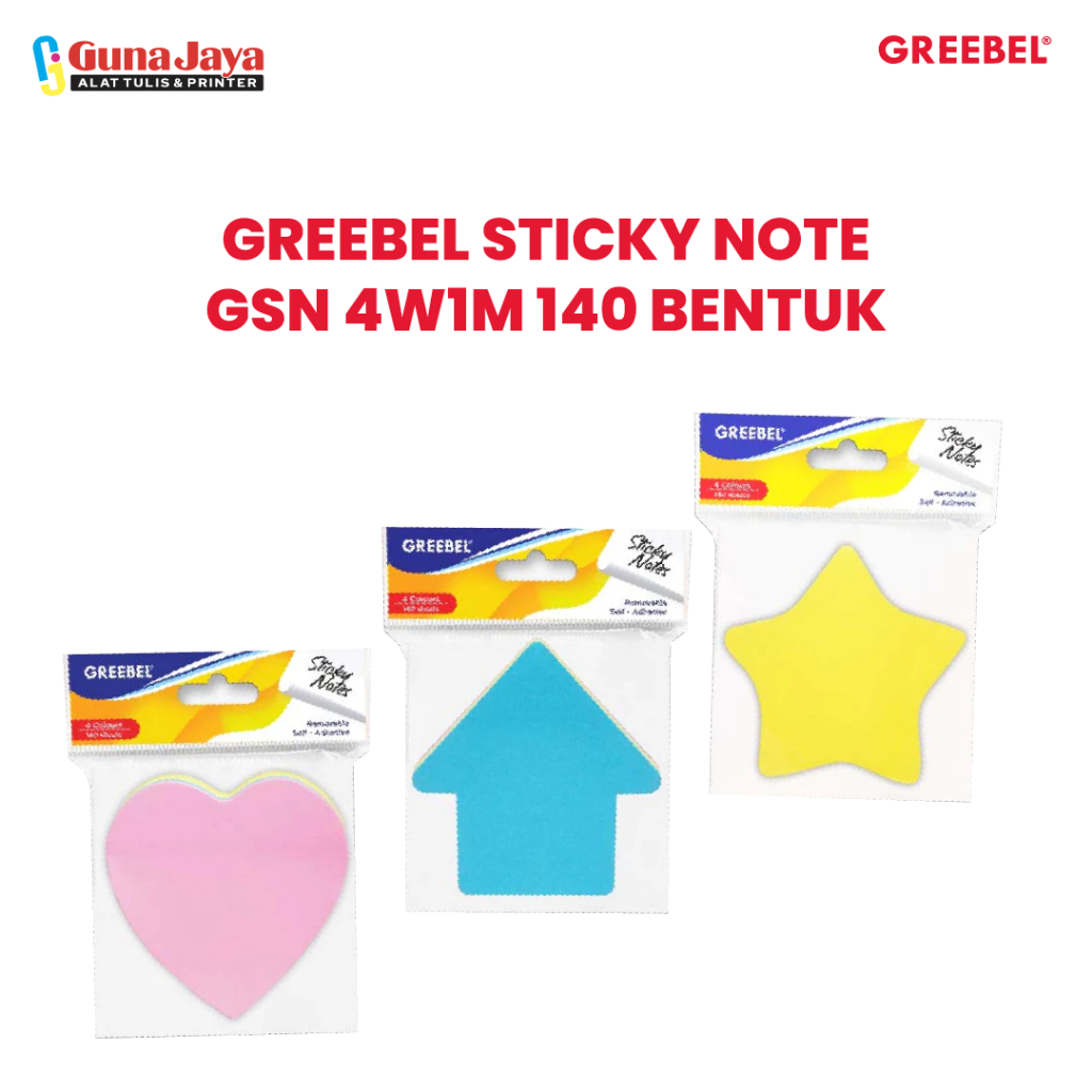 

GREEBEL STICKY NOTE GSN 4W1M 140 BENTUK