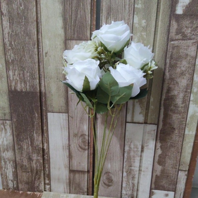 Mawar Putih Bunga Artificial Bunga Palsu