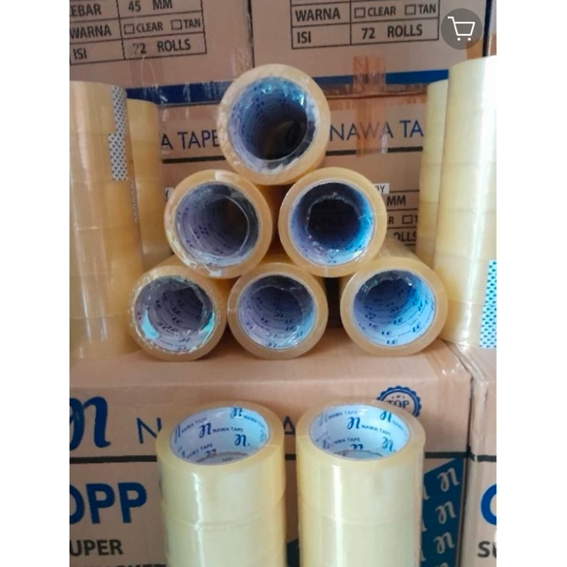 

Lakban Bening / Coklat/Isolasi Lakban / Solasi Lakban Bening /Coklat merk NAWA