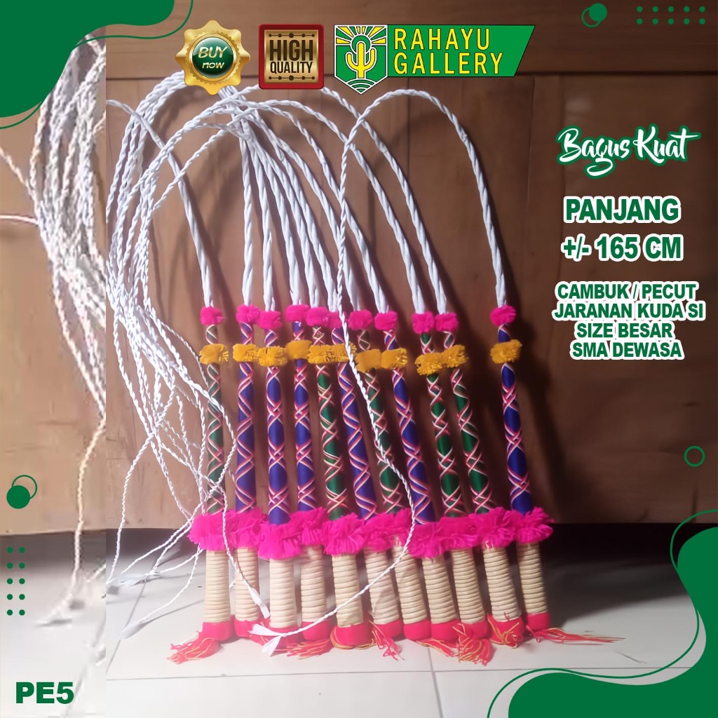 PECUT KUDA JARANAN CAMBUK KUDA LUMPING MAINAN CAMBUK KUDA KEPANG PE5