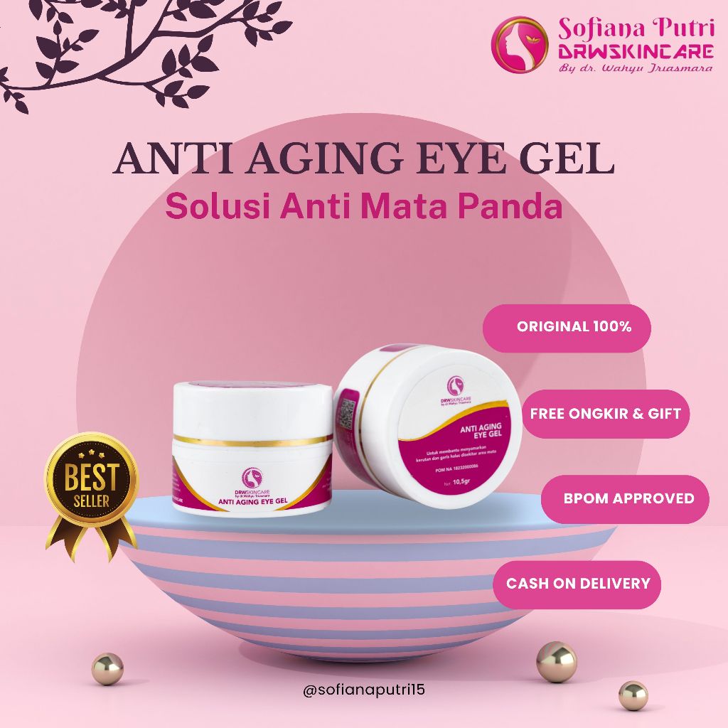 EYE CREAM ANTI AGING UNTUK MENGATASI MATA PANDA HITAM DAN ANTI PENUAAN DINI