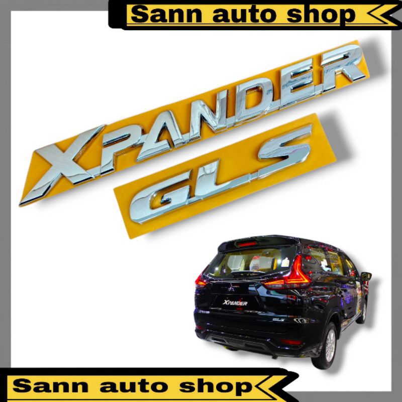 Emblem Logo Tulisan XPANDER GLS Chrome Original/ Emblem Bagasi Xpander Gls Original