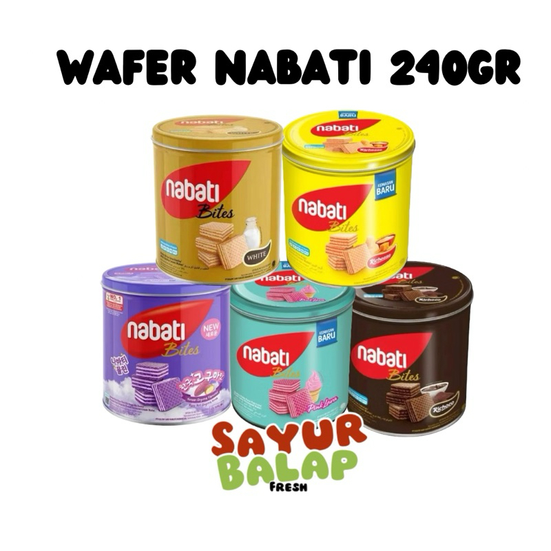 

Nabati Bites Nabati Wafer Kaleng Nabati Wafer Bites 240gr