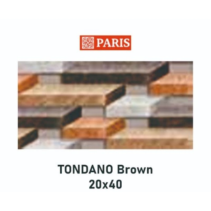 Keramik Paris Dinding Tonado Brown 3D