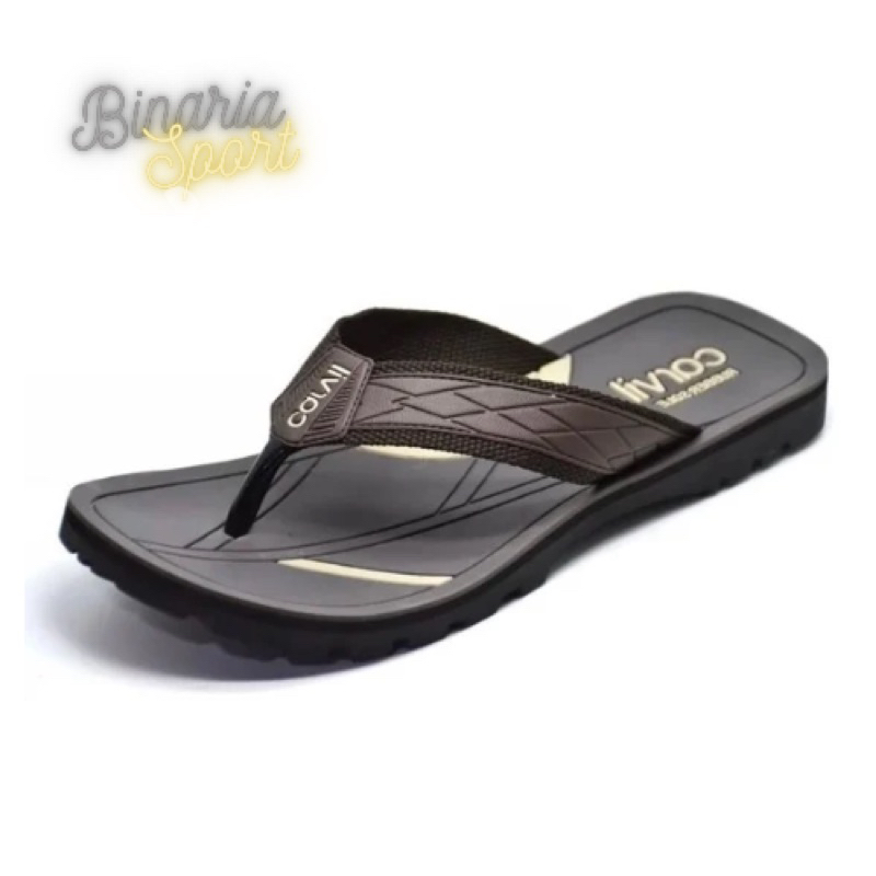 Carvil Emw Pro Warna Hitam Coklat Original | Sandal Jepit Carvil Casual Pria