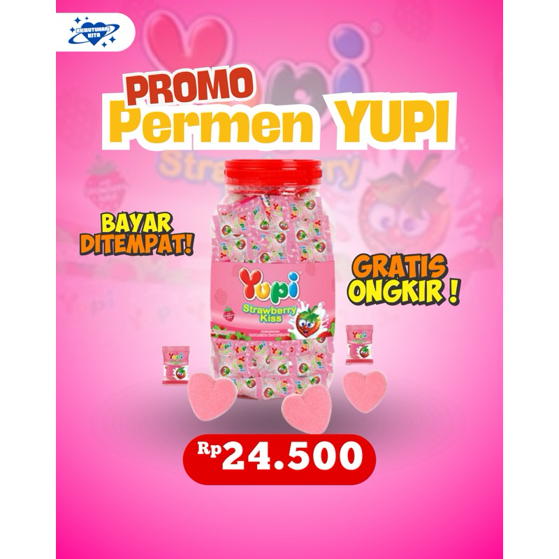 

Promo Permen Yupi Strawberry kiss