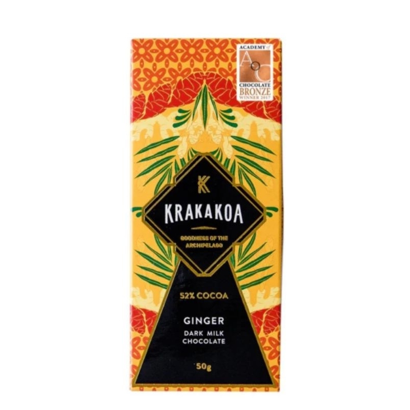 

Coklat Lokal Premium/ Krakakoa Chocolate Bar Datk Milk Ginger