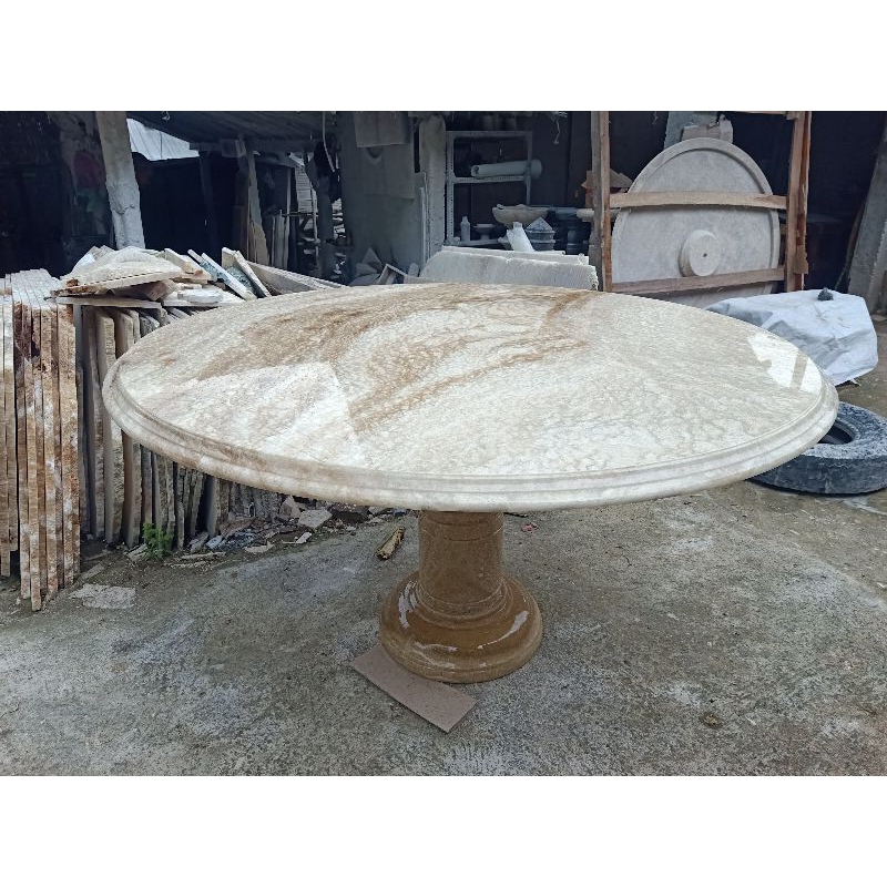 Meja Makan Onyx Meja Bundar 150 cm
