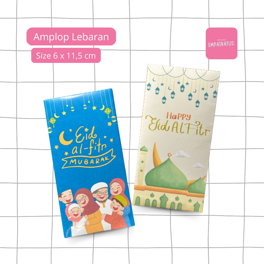 

[12pcs] Amplop Lebaran Angpau Lucu Uang Dilipat by empatratus