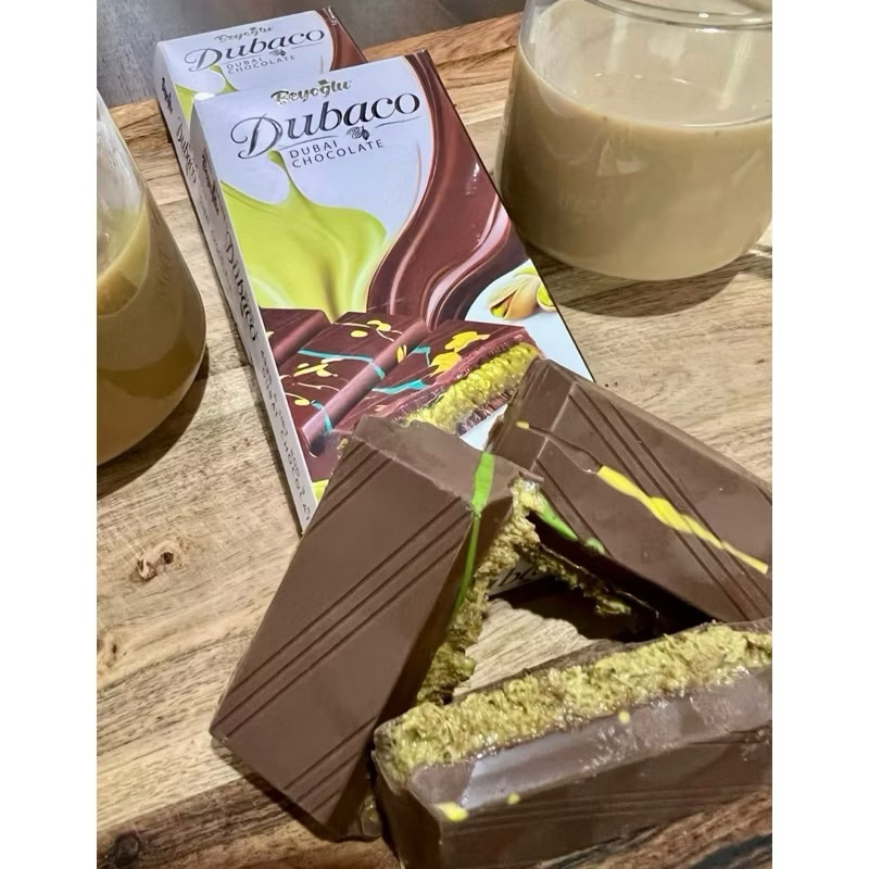 

DUBACO BEYOGLU COKLAT DUBAI KUNAFE PISTACHIO ASLI VIRAL TURKEY PREMIUM TEBAL BESAR