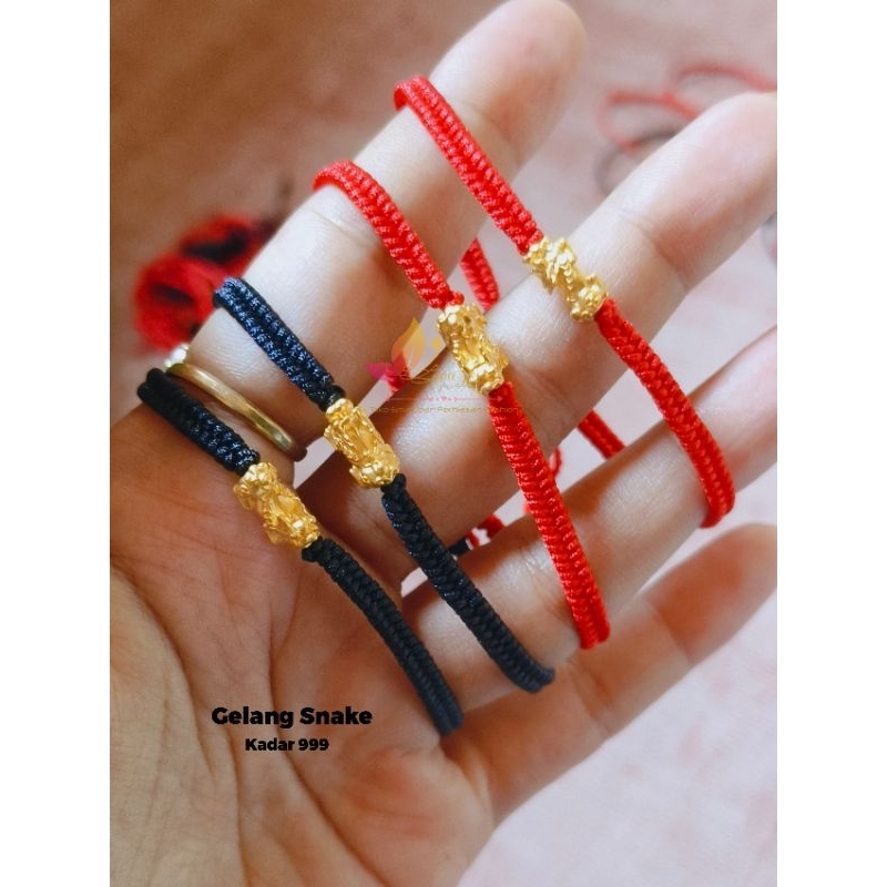 GELANG SNAKE EMAS KADAR 999 (24K)