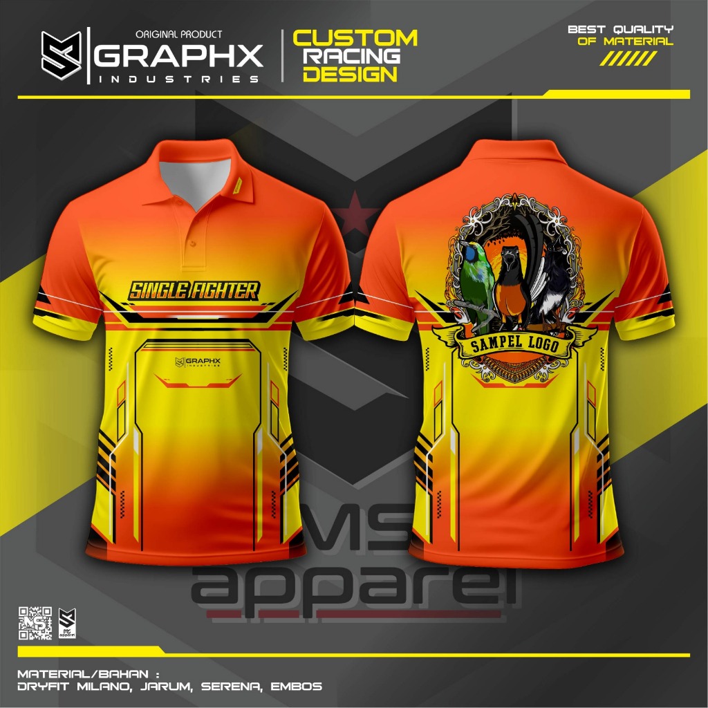 Kaos Jersey Kicau Mania Murai Lovebird Kacer Baju Jersey Kicau Mania Jersey Burung Fullprint Bebas R