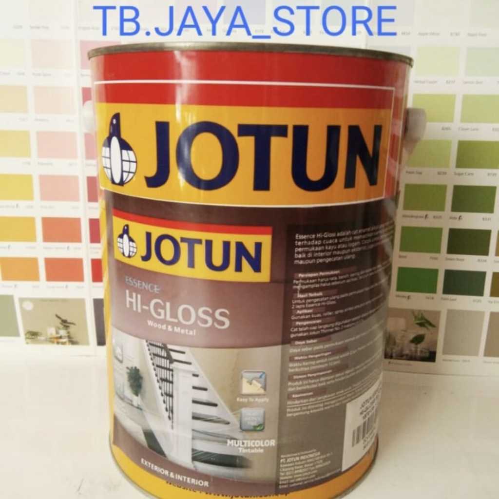 CAT JOTUN KAYU & BESI ESSENCE HI GLOSS 5L PUTIH WHITE / CAT MINYAK