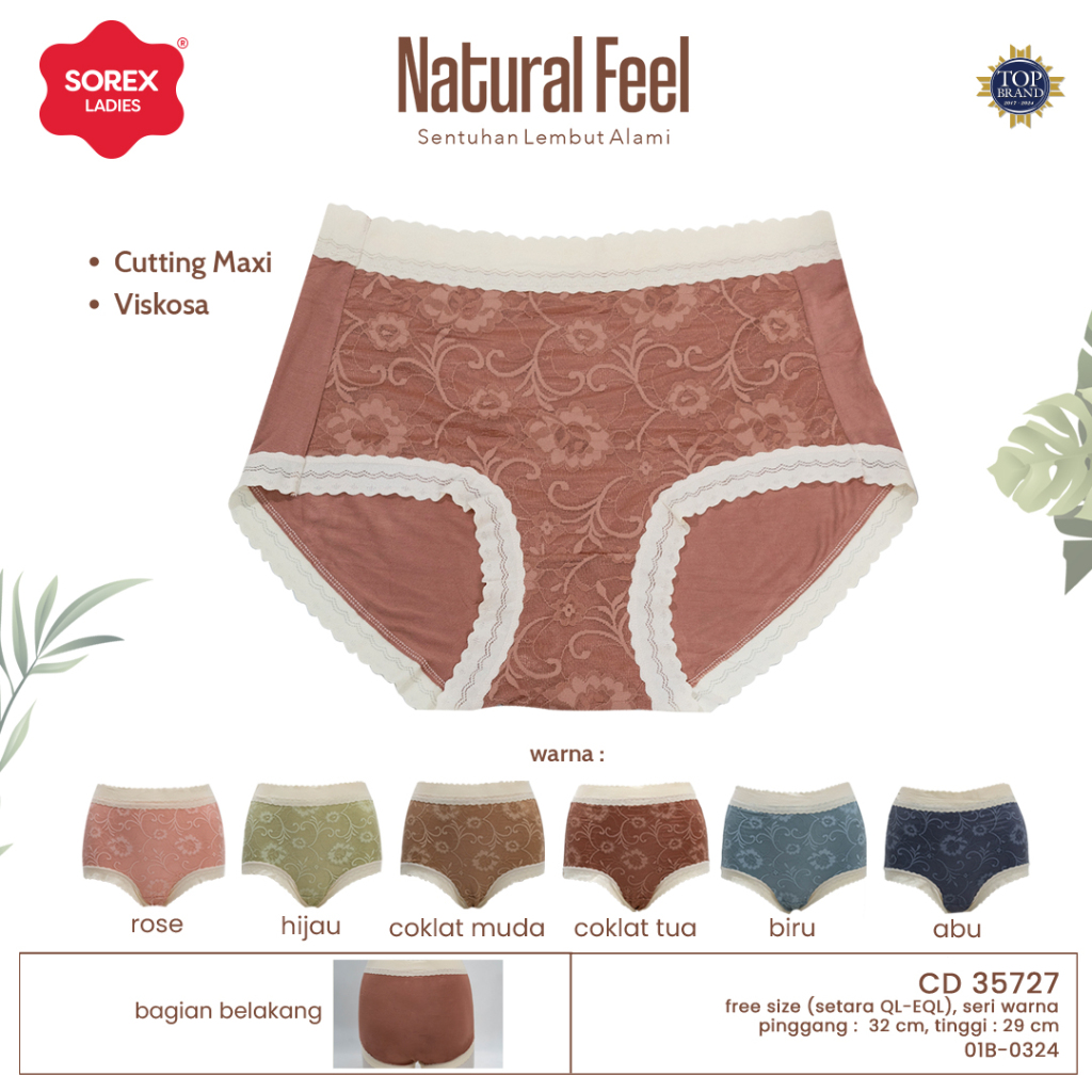 Sorex Cd Fashion Wanita Maxi Viskosa Natural Feel (Setara Size EL-QL) CD 35727