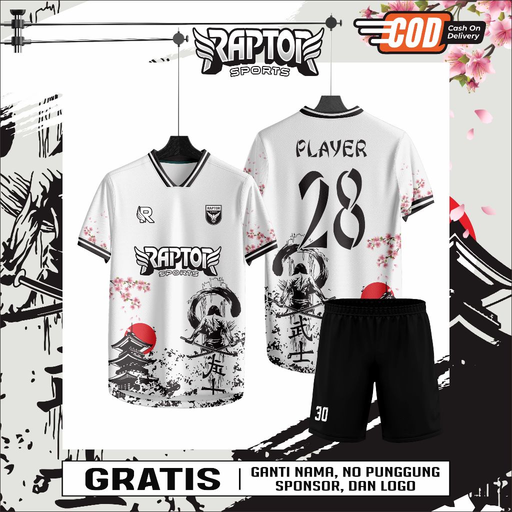 Jersey Futsal Full Printing Bebas Custom Design (BISA SATUAN)