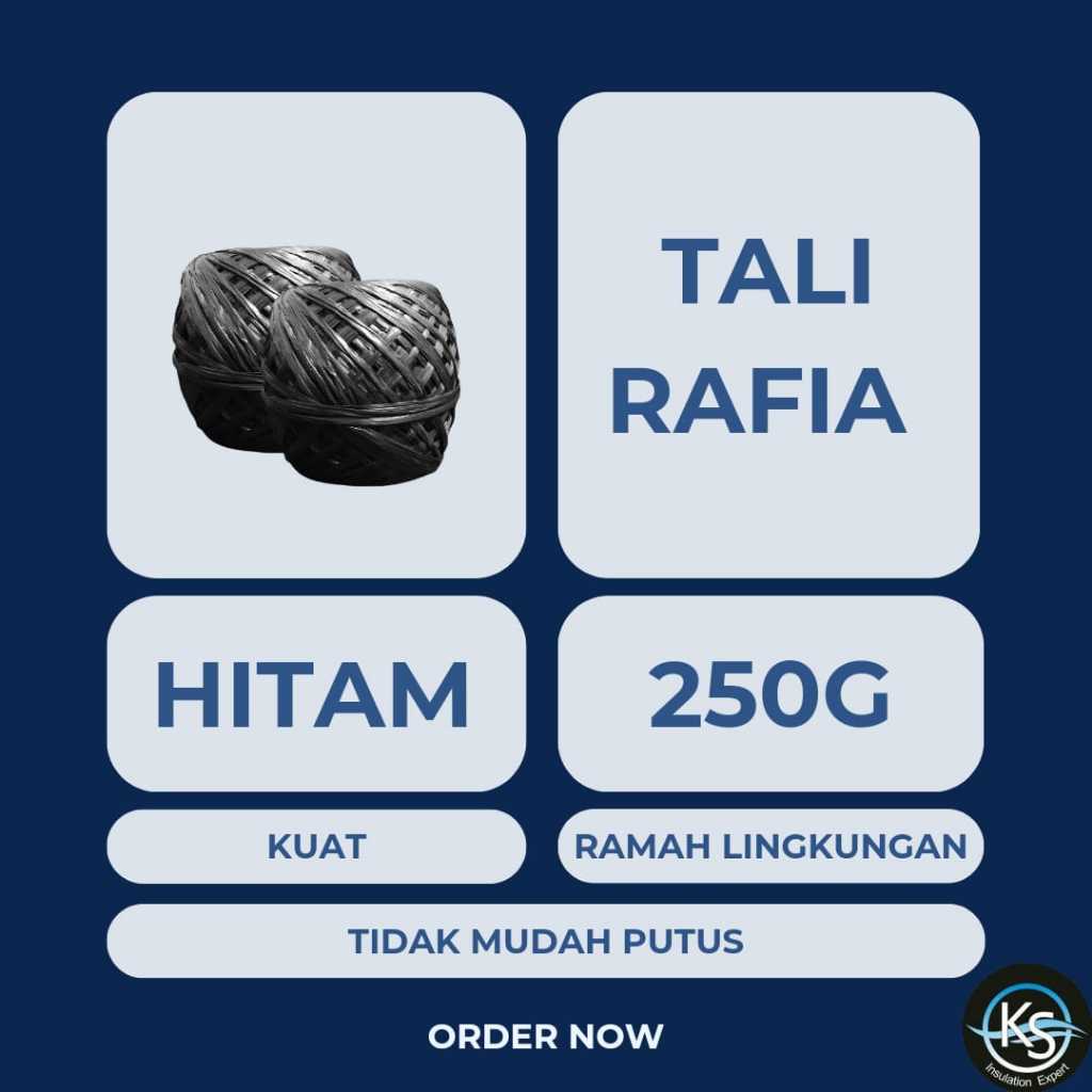 

Tali Rafia | 250gr | Tali Rafia Hitam | Tali Pengikat | Kuat | Tahan Lama